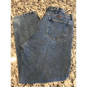 Men's Rustler Jeans 40x30 Regular Fit Boot Work Pants Heavy Duty Stronger Denim‎
